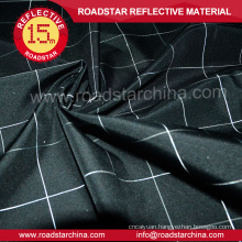 Black reflective fashion fabric for jacket